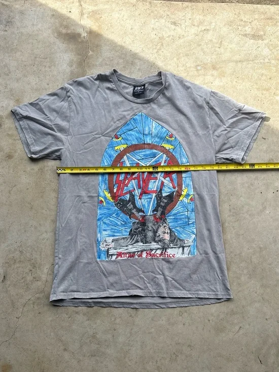 Slayer Gray Graphic Band T‑Shirt - 'Altar of Sacrifice' - Picture 3 of 5